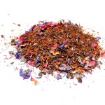 Té Capricho andaluz Té verde (Sencha y Gunpowder) con pétalos de rosas, flor de azahar, flor de aciano