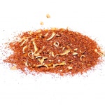 Té Rooibos naranja. Rooibos (rooibusch) con trozos de corteza de naranja, flor de azahar