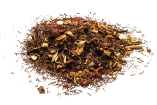 Rooibos encantos de Granada Rooibos (rooibusch) con trozos de manzana, corteza de naranja, hibisco, escaramujo, flor de azahar