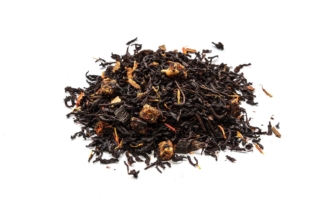 Té Pionono Té negro con trozos de vainilla, caramelo, canela, flor de cártamo