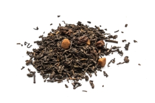 Té Rojo Pu Erh, con pasas, trozos de caramelo y aroma de Ron