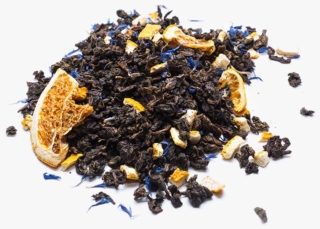 Té Azul mediterráneo oolong con corteza de naranja, rodajas de cítricos y aciano