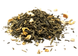 Infusión de té de jengibre y limón