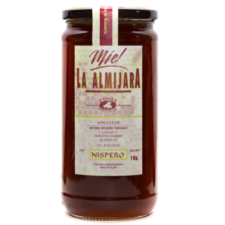 Miel de Níspero. La Almijara del apicultor Antonio Jerónimo (Granada). Producción limitada. Bote 1kg. www.especiasbarranco.com