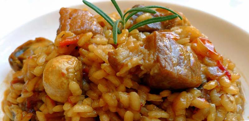 Arroz con aliño de paella